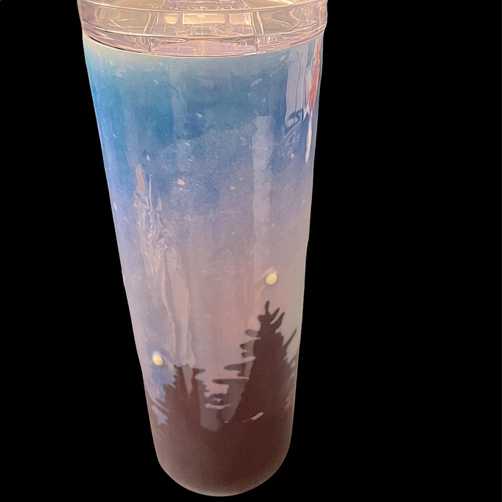 Sublimation Glow in the dark star epoxy tumbler